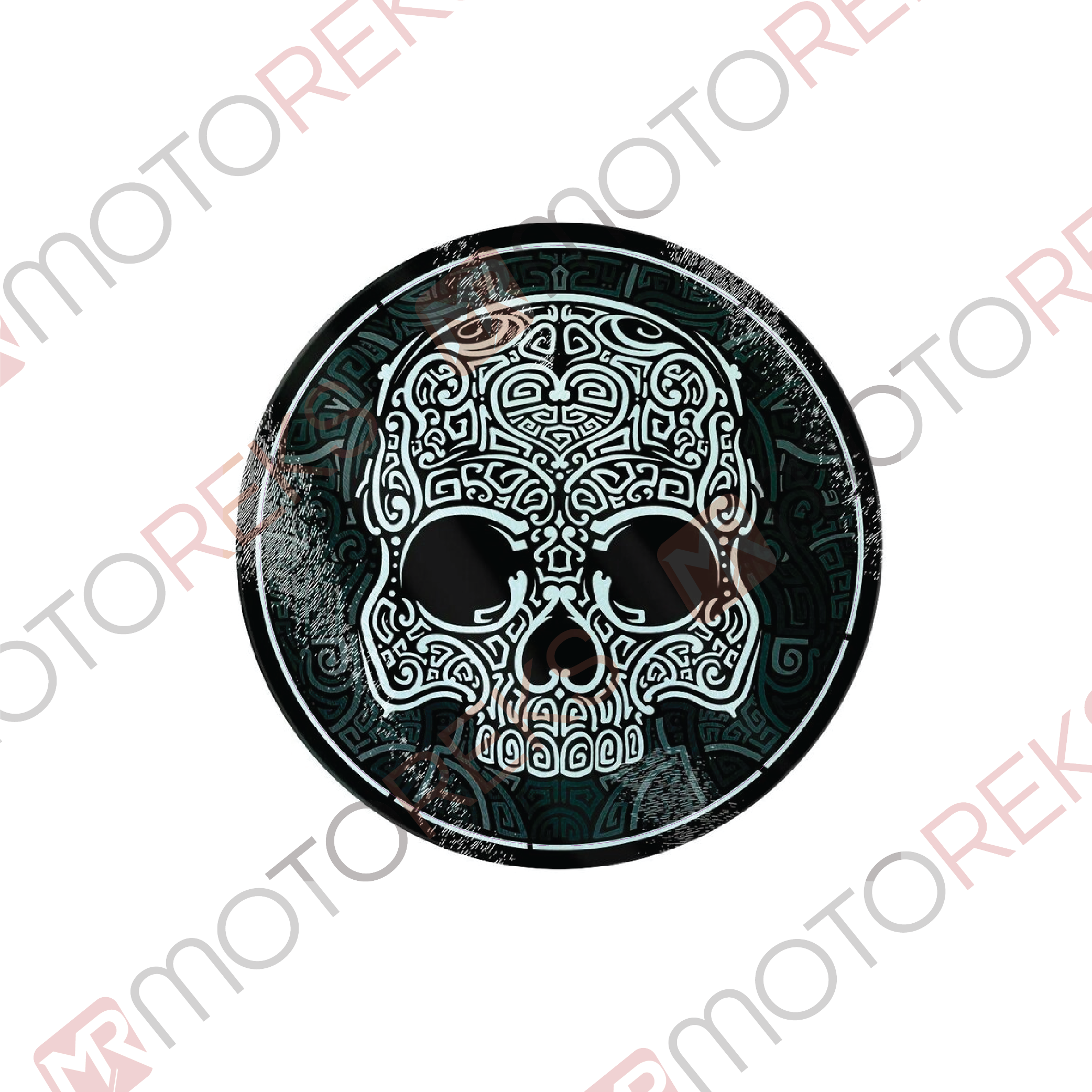 Kurukafa Sticker - Renkli - 7x7cm