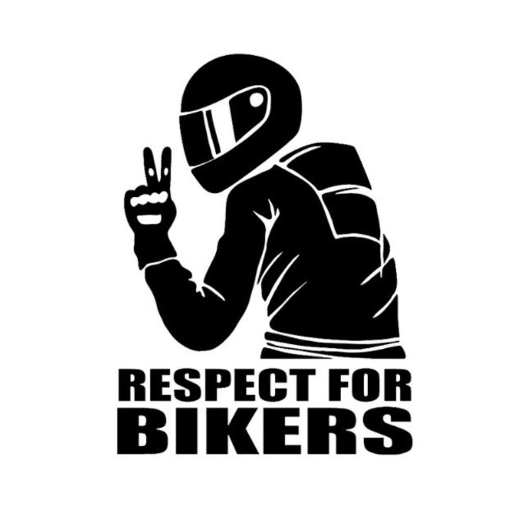 Respect For Riders Sticker - 15x20 cm - Siyah