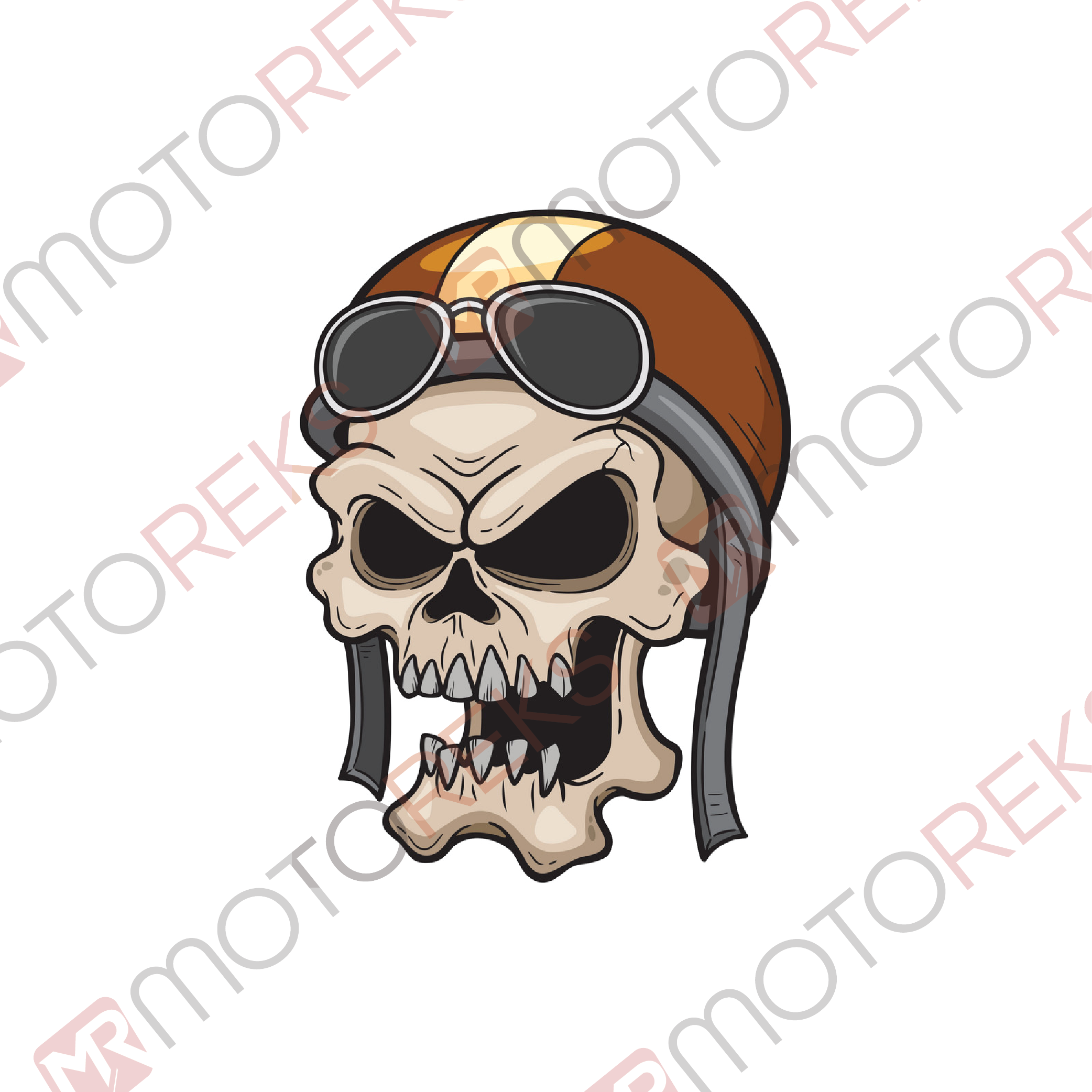 Kuru Kafa Sticker - Renkli - 7x9cm